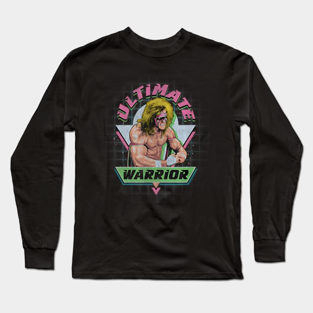 Men's WWE Ultimate Warrior Retro Long Sleeve T-Shirt by Snapstergram